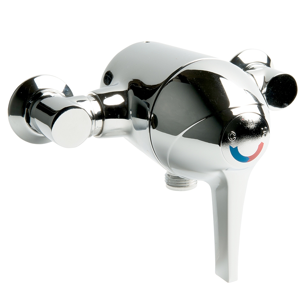 SanCeram Sequential lever operated exposed shower valve The