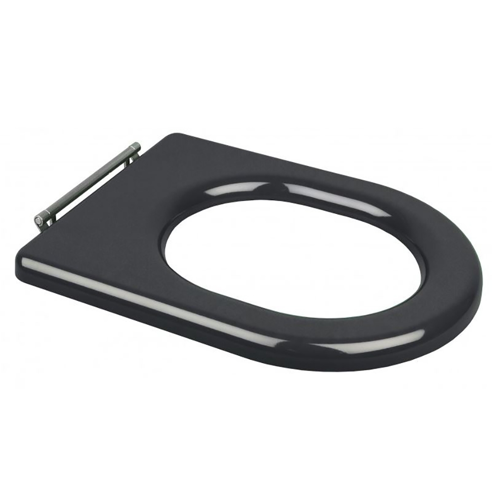 SanCeram Chartham Ring Seat Dark Grey Commercial Toilet Seat The