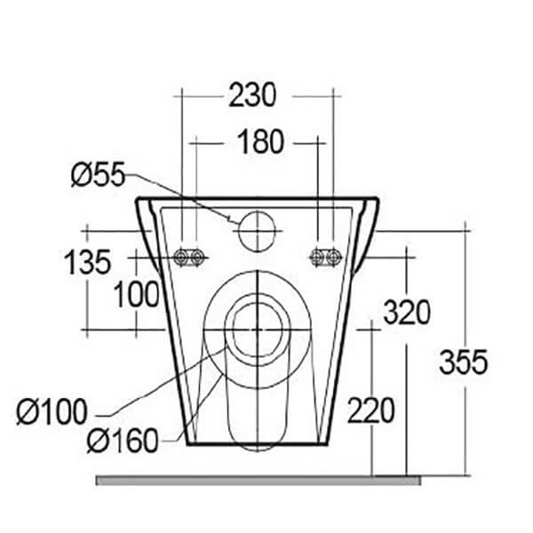 CHWC121-Back-elovation-dims