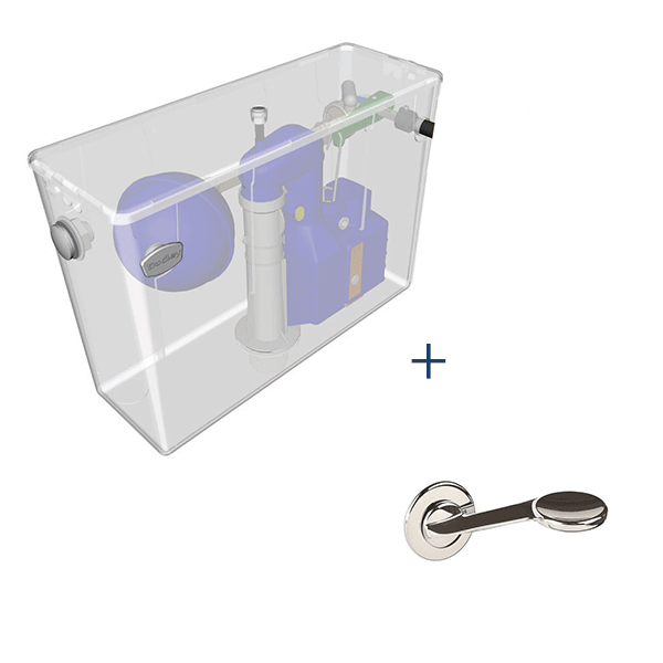 CIST102_Thomas Dudley_ Dual Flush Cistern Dimple Lever