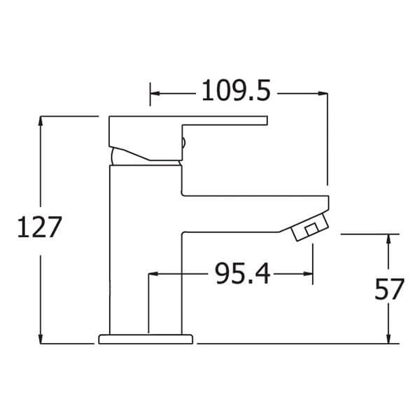 ETH313_Deva_Mini Mono Mixer Tap_Dims