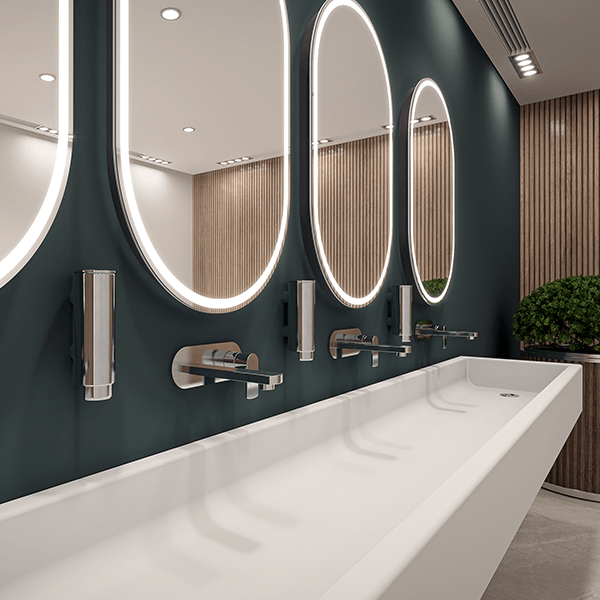 T4-Flat-Bottom-Thermoformed-Solid-Surface-Wash-Trough-without-Tap-Deck